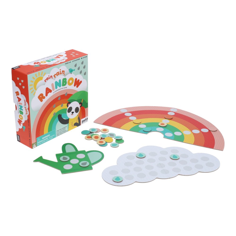 Petit Collage Kooperatives Spiel Rain, rain, rainbow