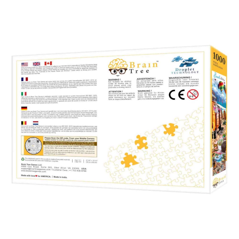 Brain Tree Puzzle Nyaralás a tengerparton 1000 darabos - Image 6