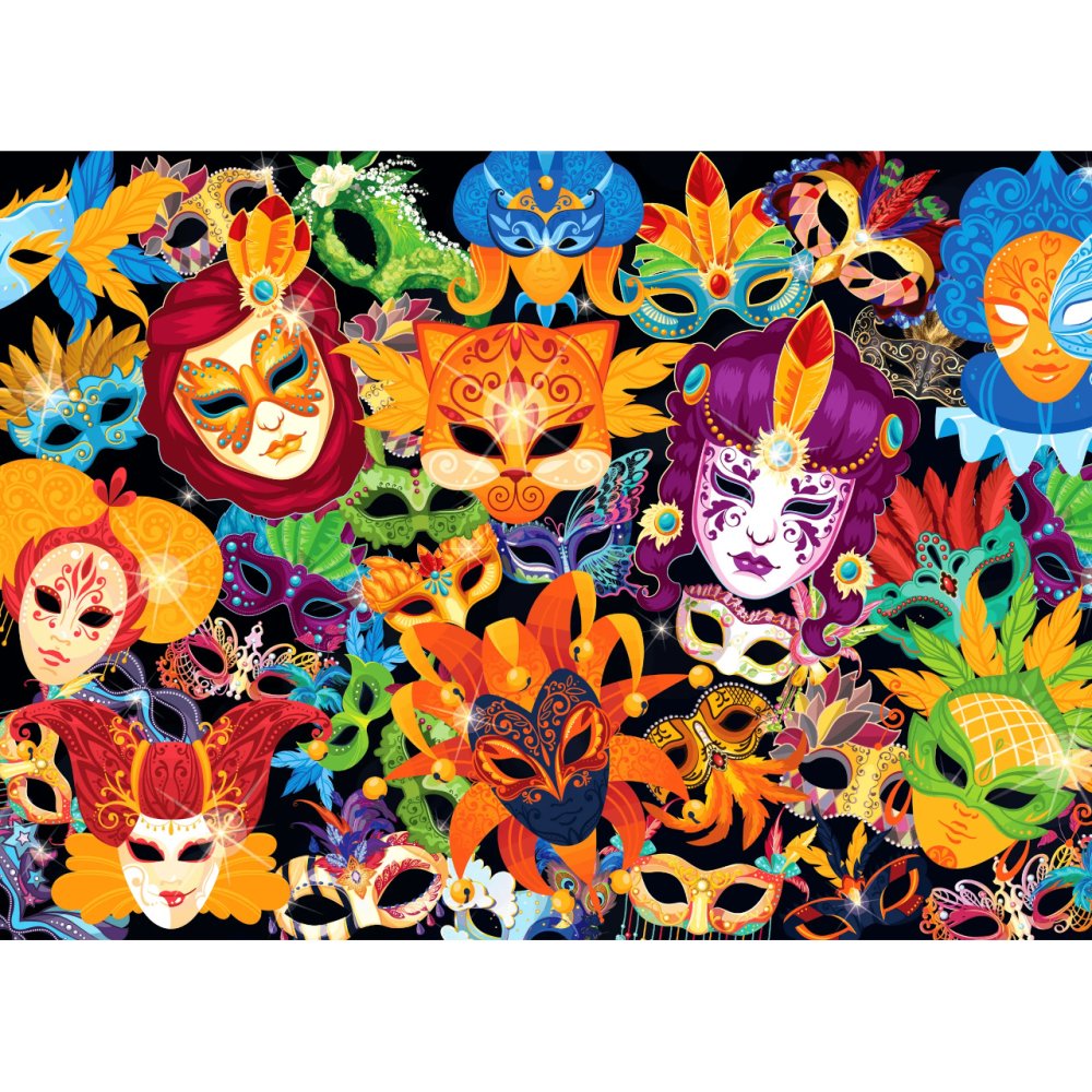 Brain Tree Puzzle Zaubermasken 500 Teile – Bild 5