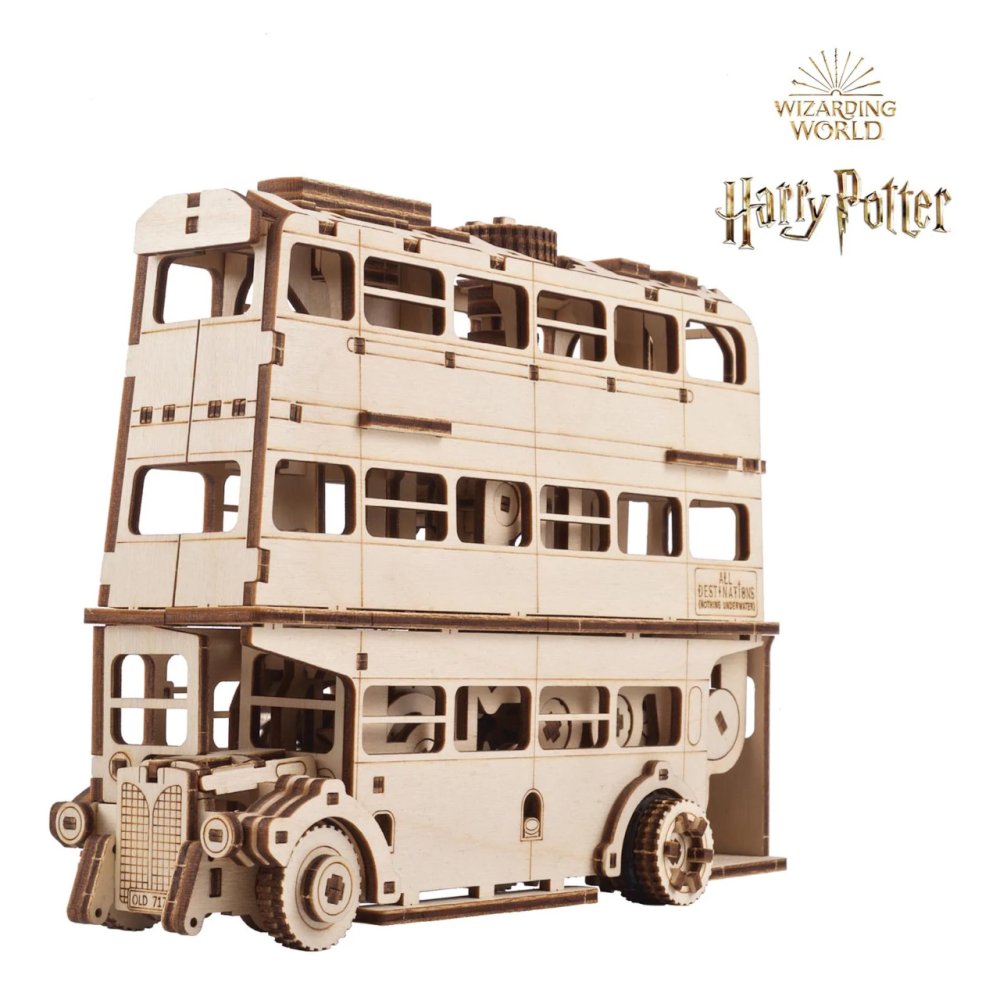 Ugears 3D fa mechanikus puzzle Harry Potter Knight Bus