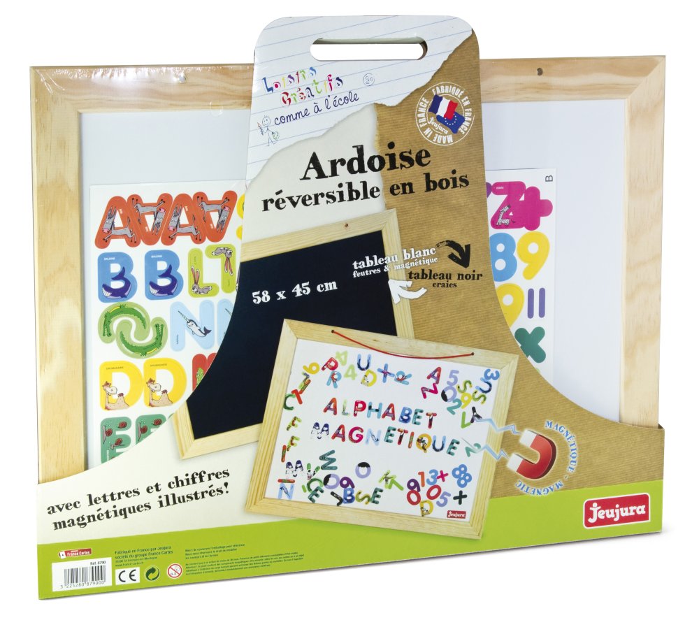 Jeujura Tableau mural multifonctionnel en bois 58x45 cm