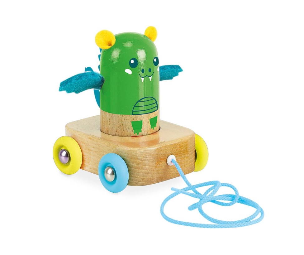 Vilac Zabawka do ciągnięcia i grzechotka Smok