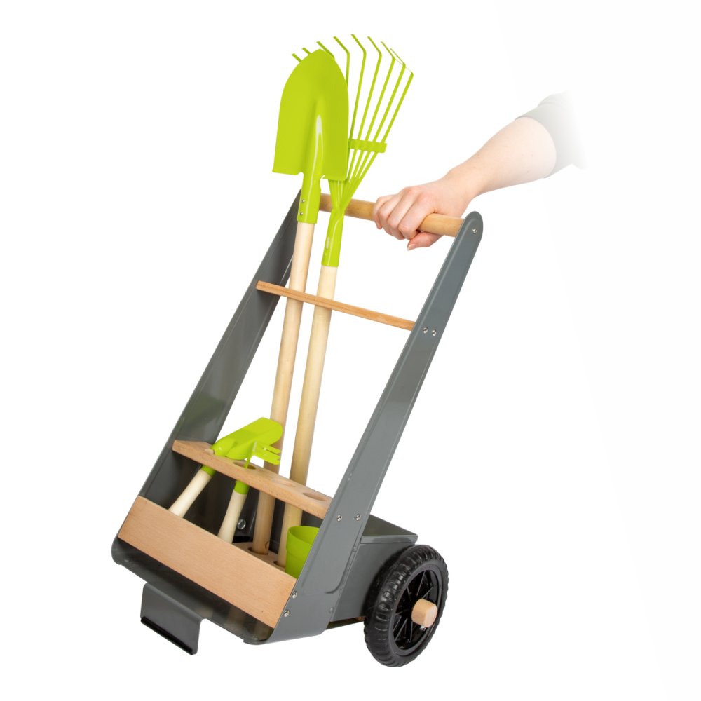 small foot Carretilla de jardín con 5 herramientas - Imagen 2