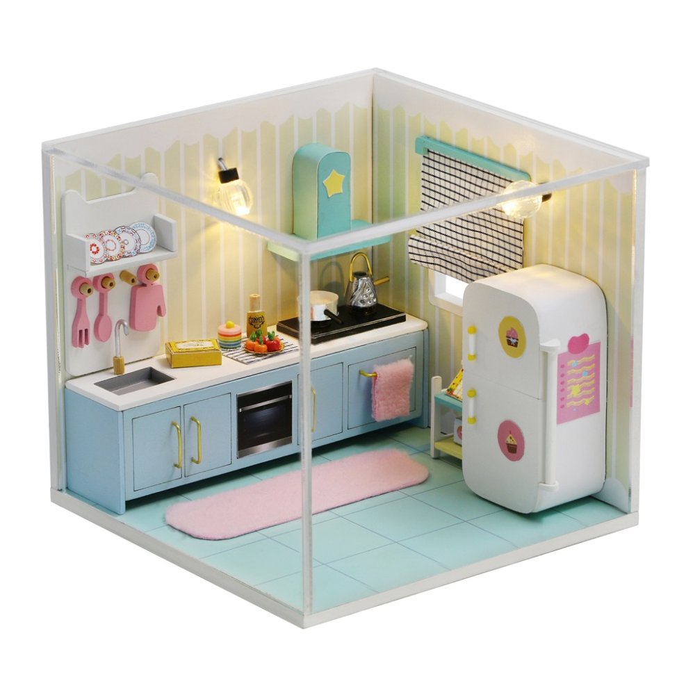 2Kids Toys Miniatura della casa delle bambole Cucina allegra