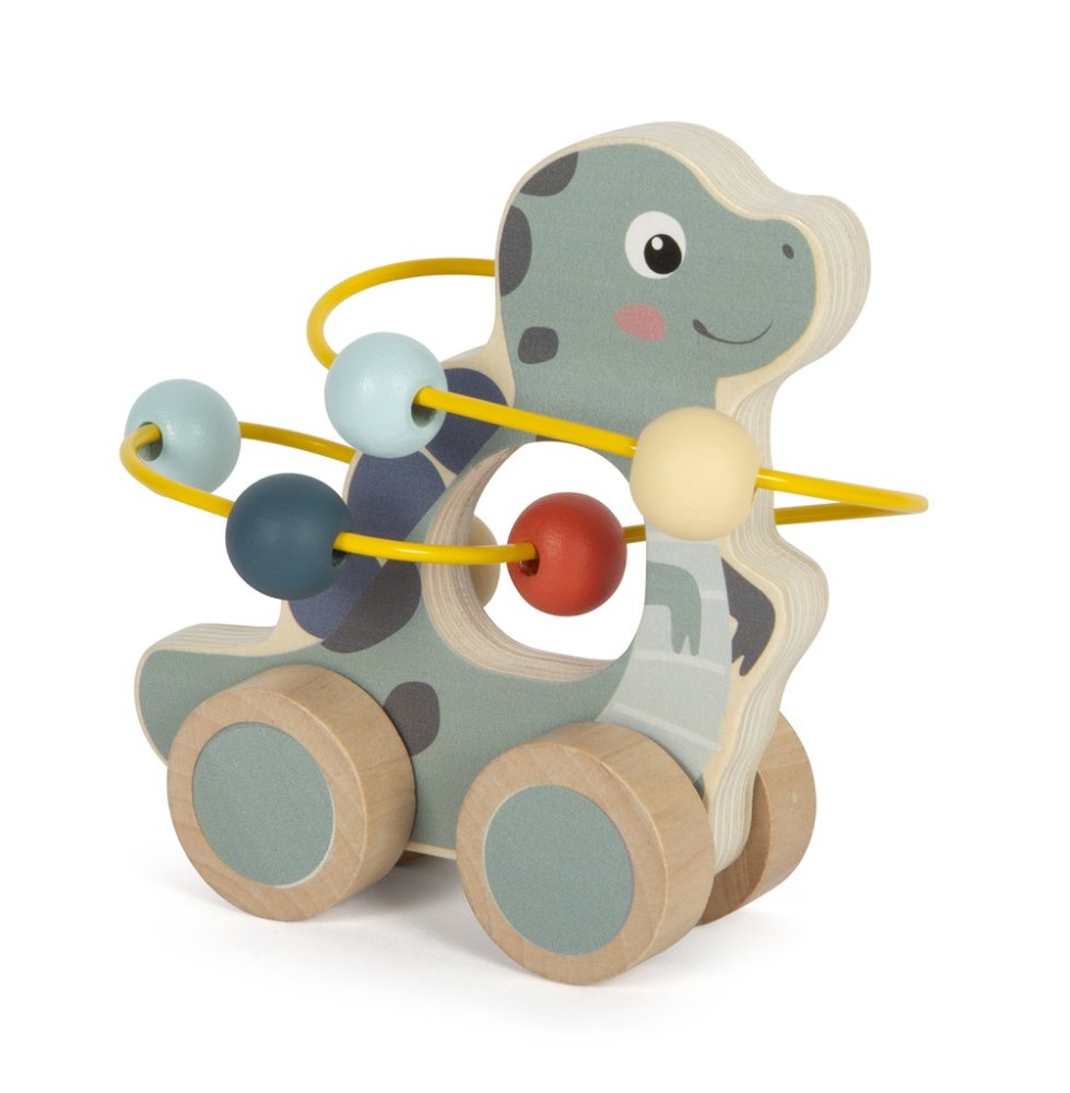 small foot Játékkocsi gyöngyös labirintussal Dino