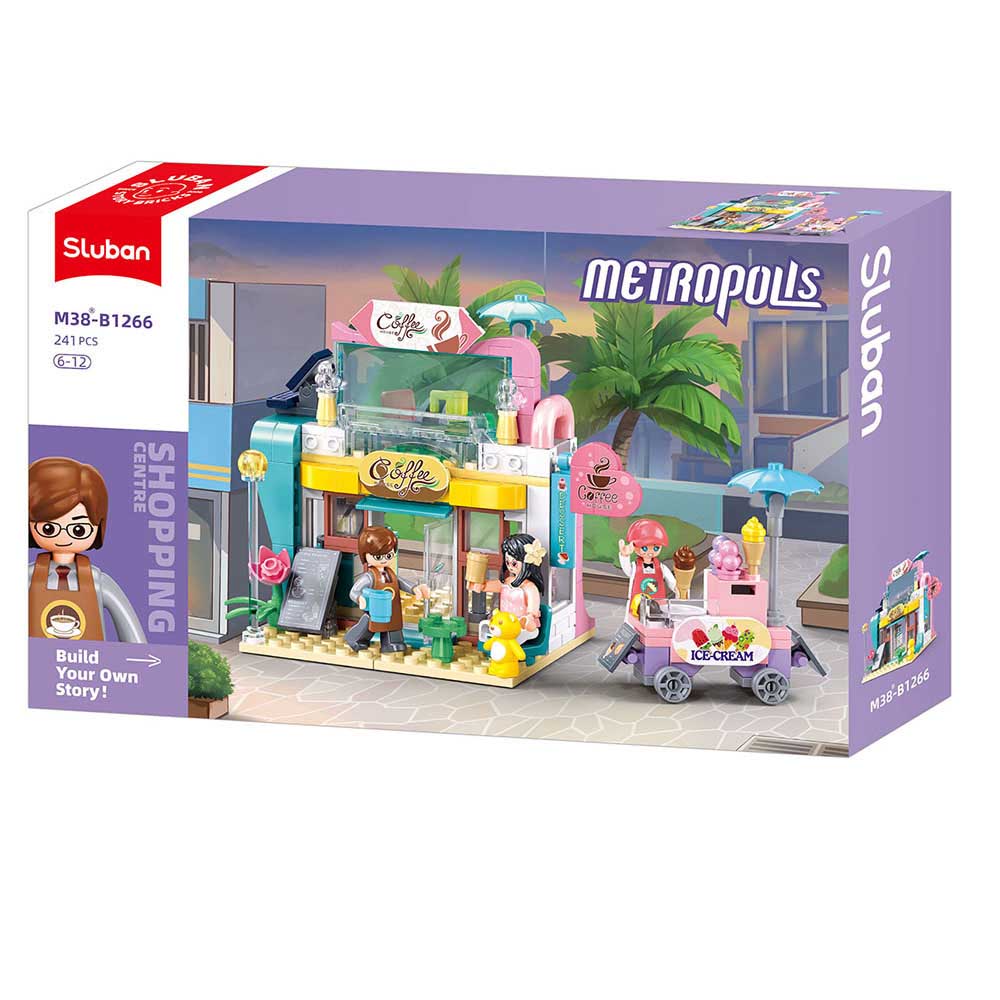 Sluban Metropolis M38-B1266 Kavárna a zmrzlinový vozík (obrázek 4)