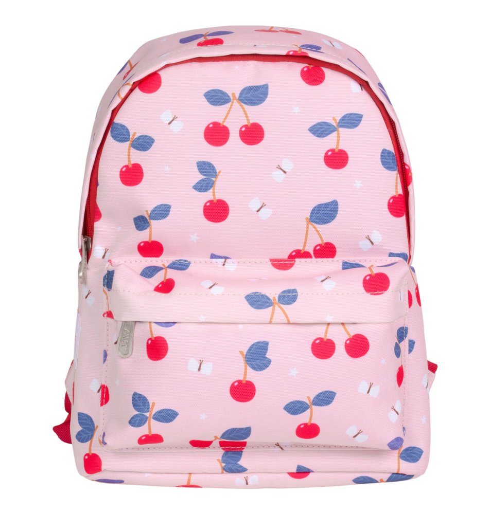 A Little Lovely Company - mochila infantil pequeña - cerezas