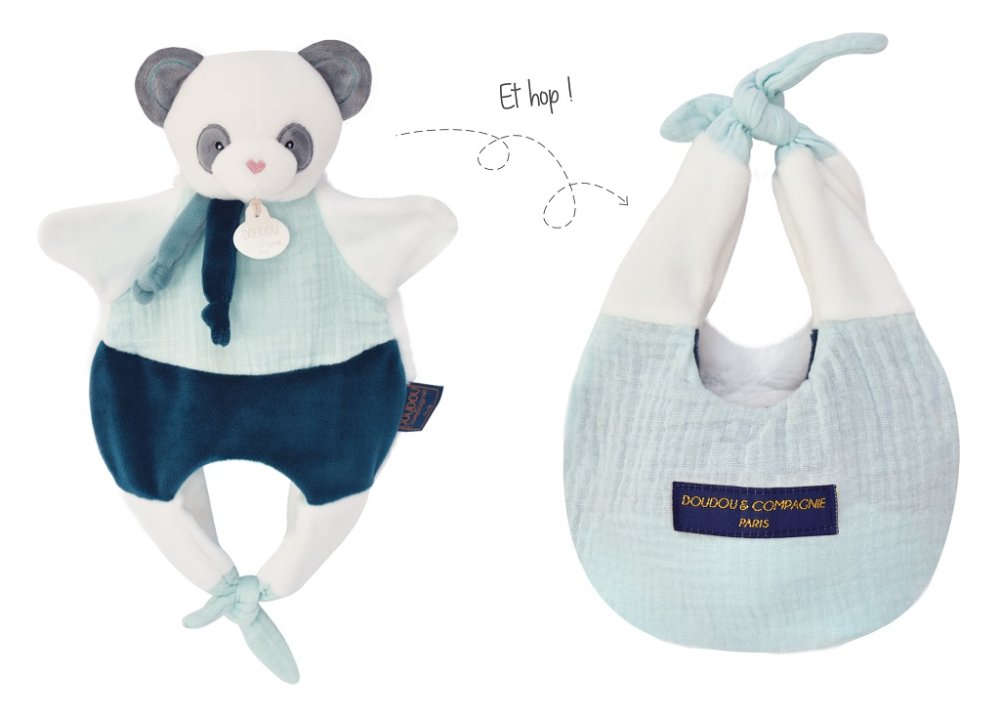 Doudou Panda in Tasche 3-in-1