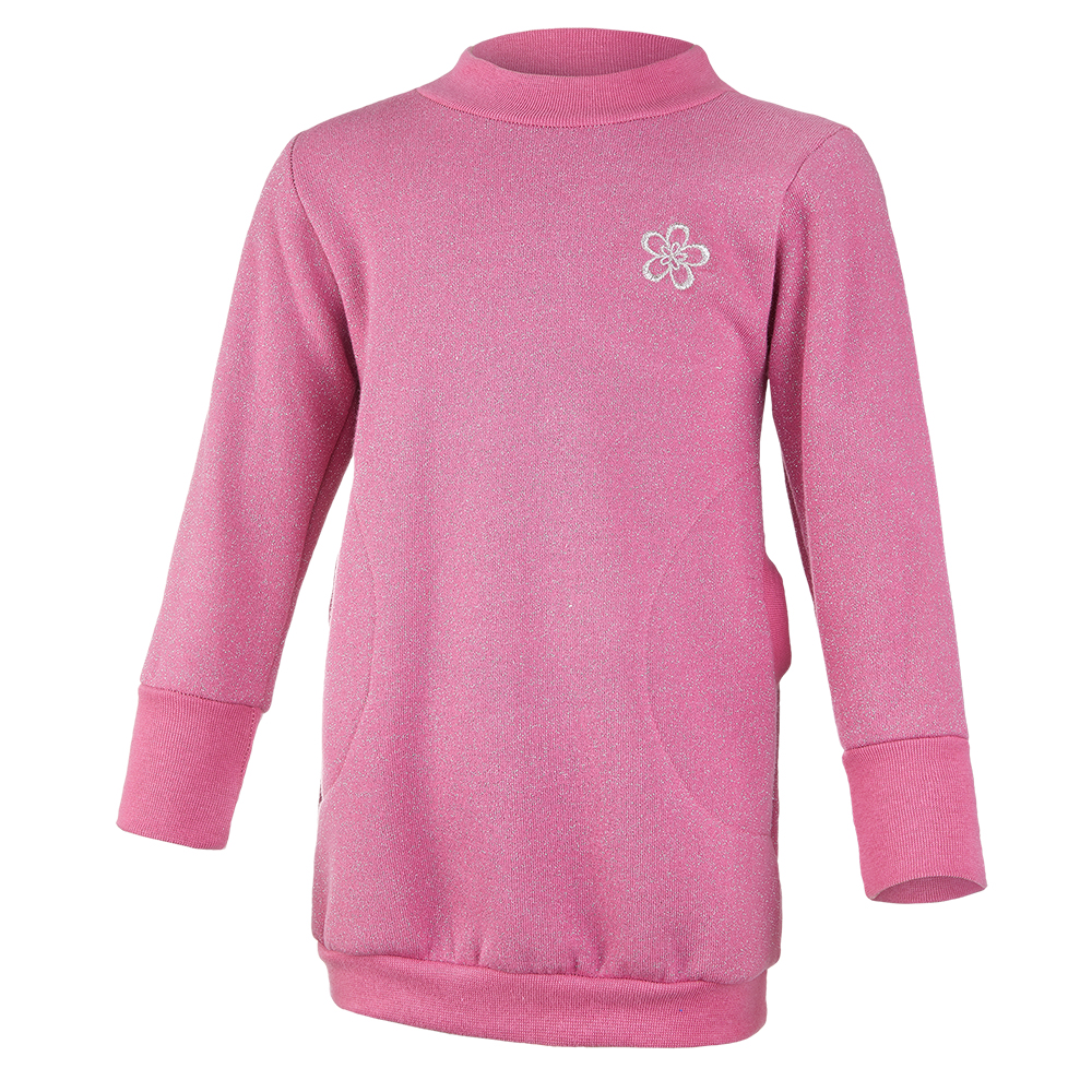 Vestido sudadera cálido - rosa brillante 110