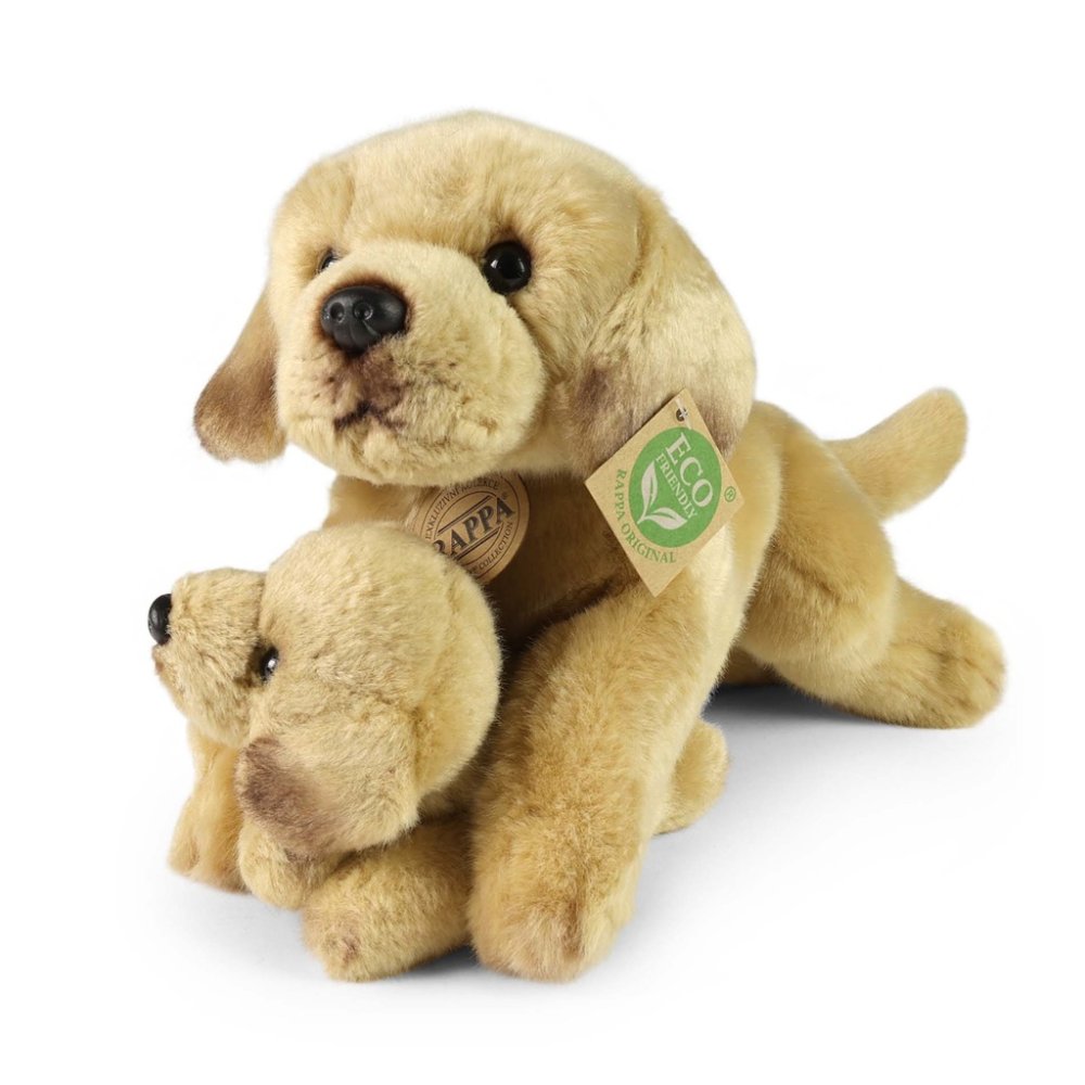 Rappa Plyšový labrador s miminkem ležící 25 cm ECO-FRIENDLY (obrázek 3)