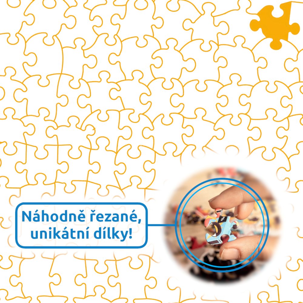 Brain Tree Puzzle Kmenová zvířata 500 dílků (obrázek 4)