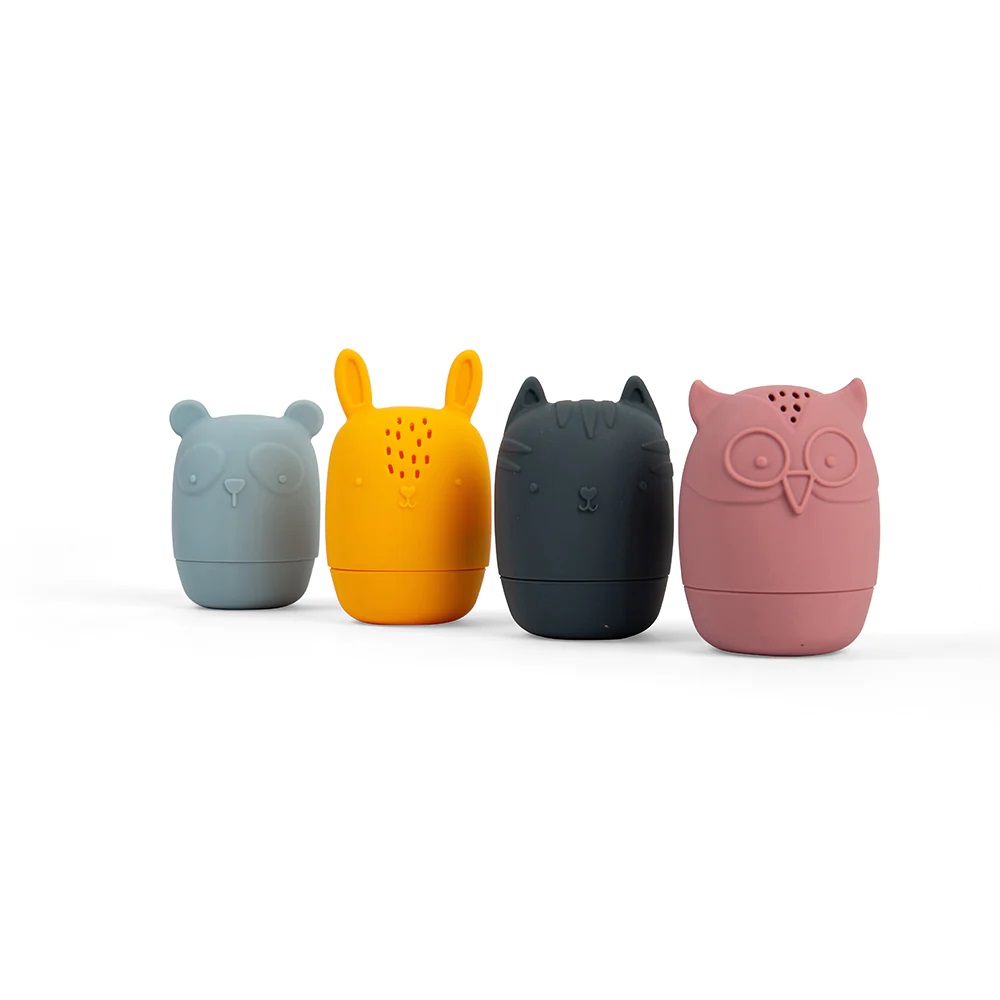 Bigjigs Toys Silikonová mačkací zvířátka do koupele (obrázek 3)