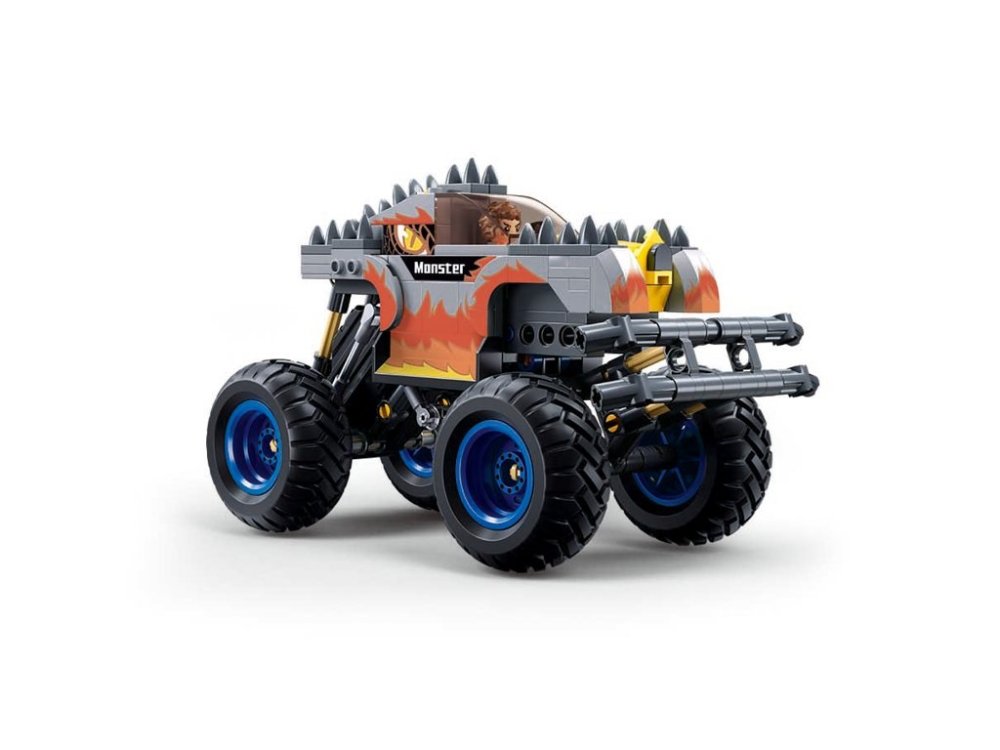 Sluban Power Bricks Natahovací Stříbrný ohnivák Off-road Monster (obrázek 3)