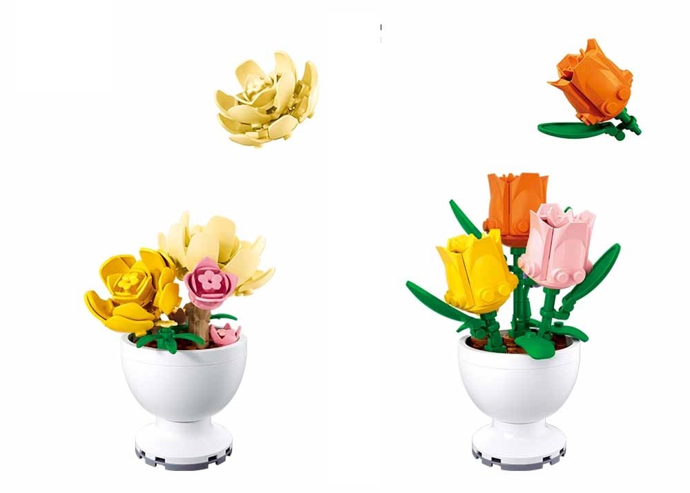 Sluban Flowers M38-B1077 Květiny jarní malé Displej 6 ks (obrázek 7)