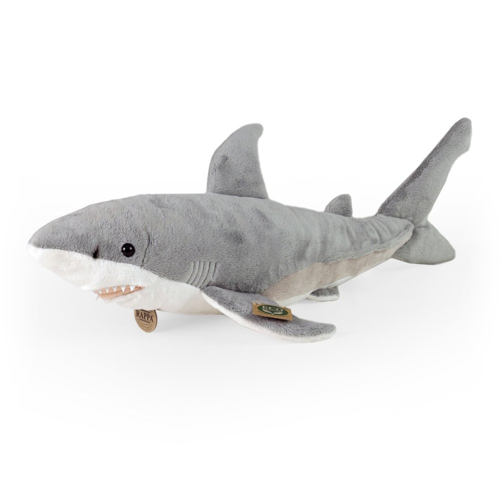 Rappa Plyšový žralok bílý 51 cm ECO-FRIENDLY