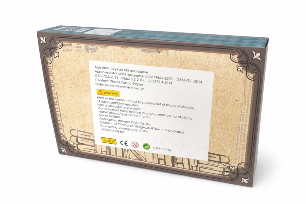2Kids Toys 3D skládačka Zarážka na knihy Miniatura domečku Knihkupectví duše (obrázek 11)