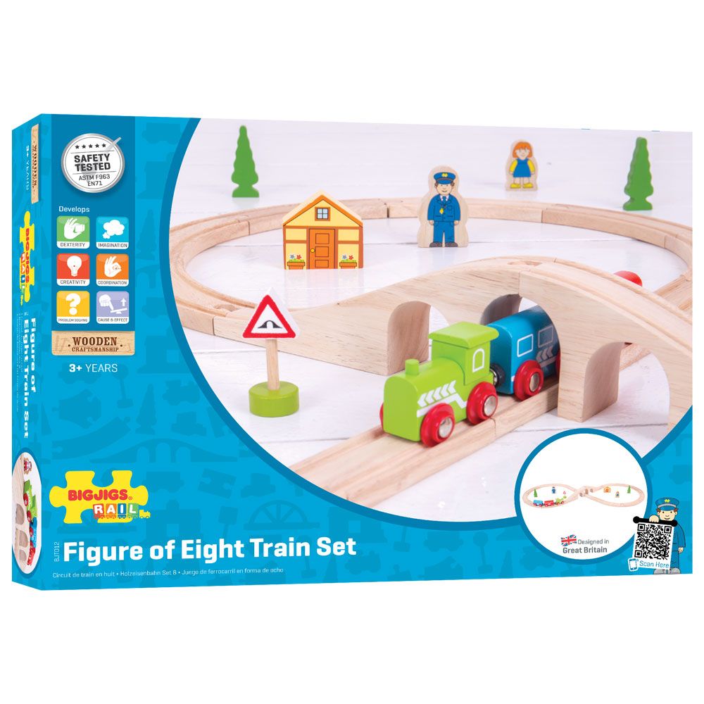 Bigjigs Rail Dřevěná vláčkodráha osmička (obrázek 8)