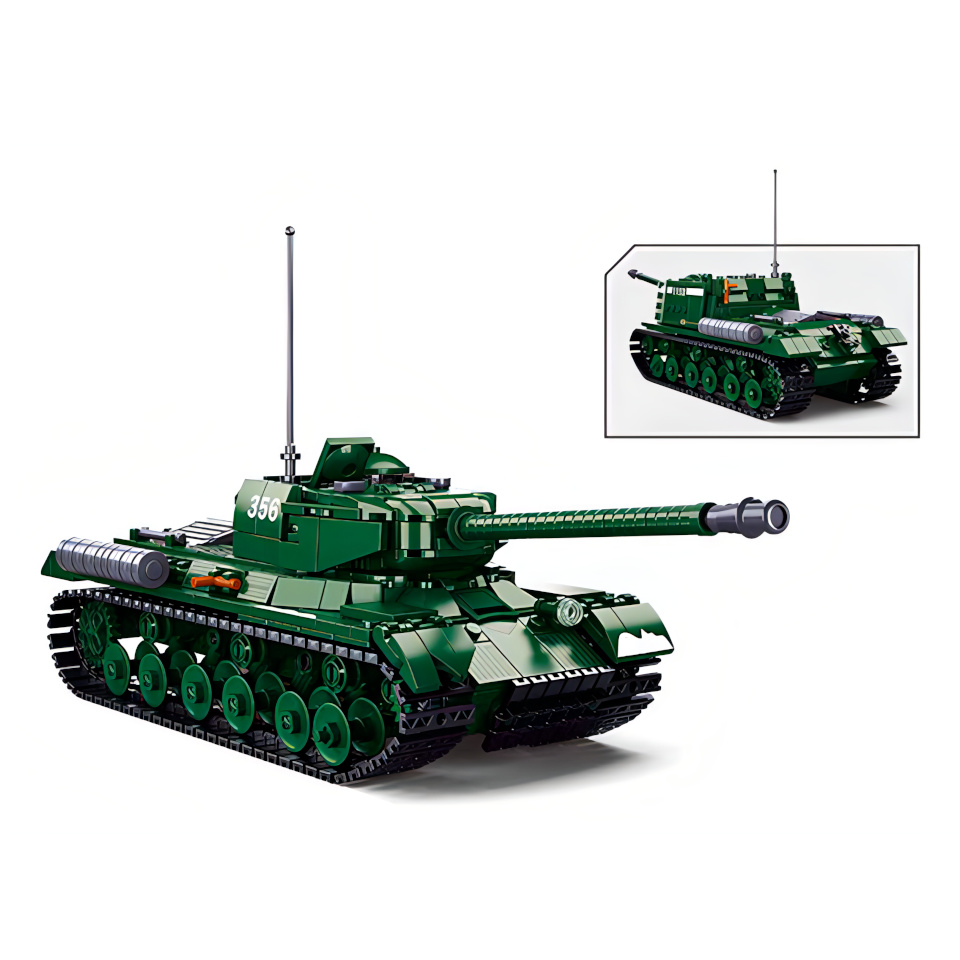 Sluban Bitva o Budapešť M38-B0979 Sovětský těžký tank IS-2 2 v 1 (obrázek 4)
