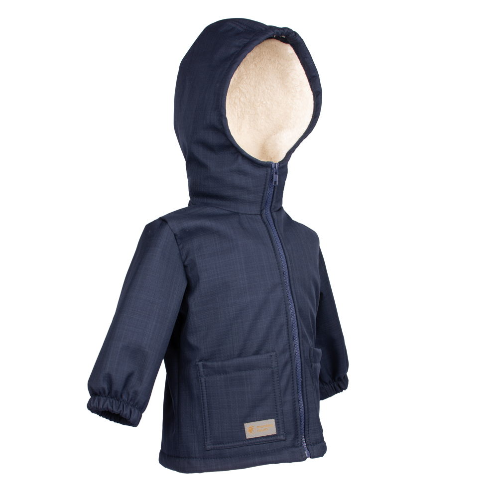 Kinder Softshell Winter Lammjacke Monkey Mum® - Gute Nacht Geschichte 98/104