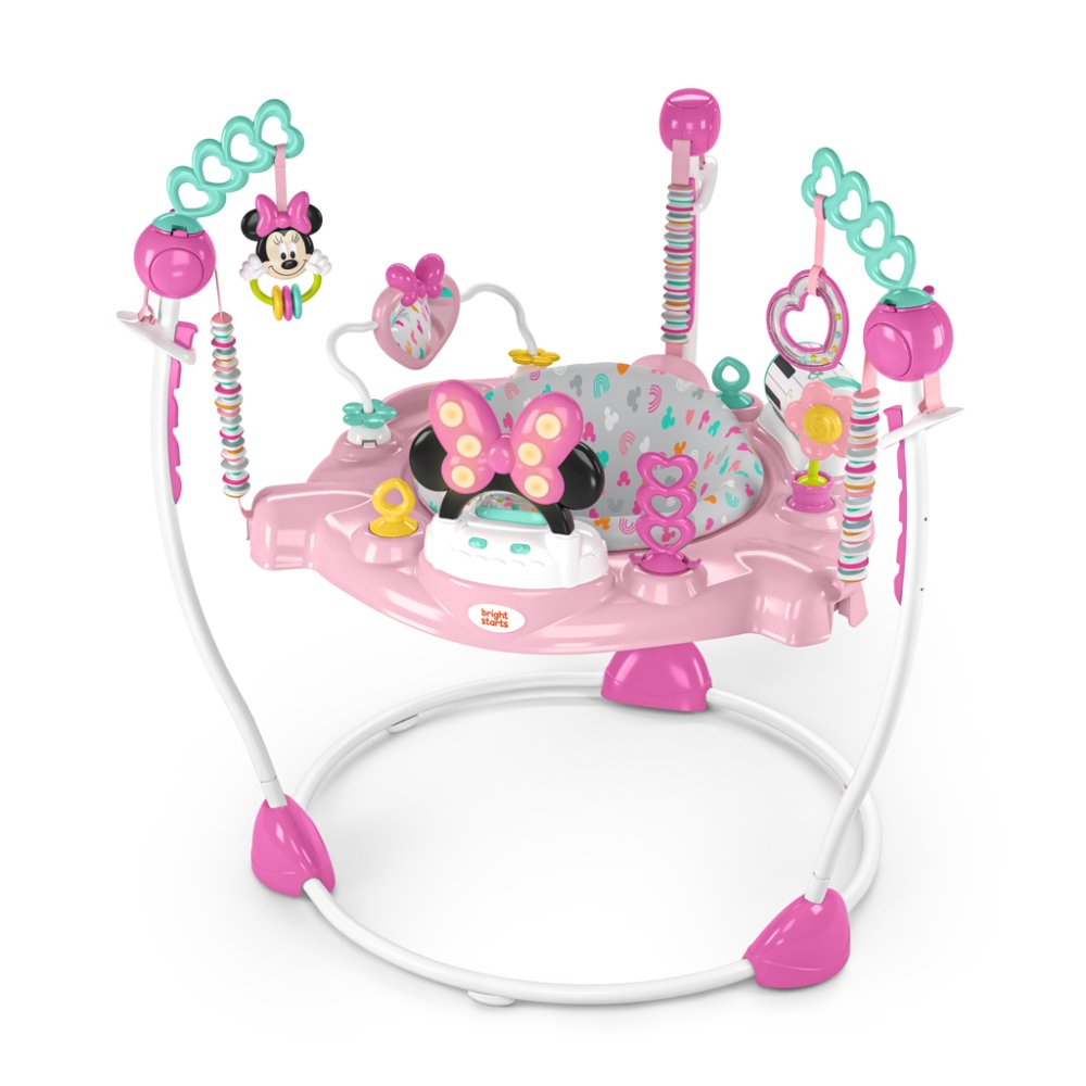 DISNEY BABY Skákadlo/aktívne centrum 2v1 Minnie Mouse Forever Besties 6m + do 11 kg