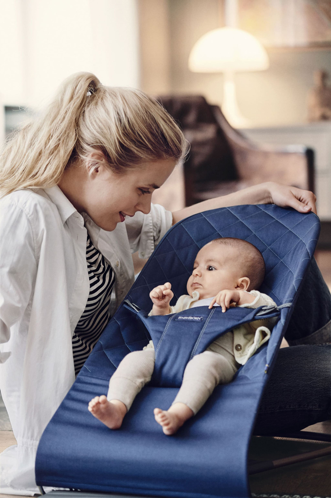 BABYBJÖRN Leżak Bliss Cotton, granatowy - obrazek 4