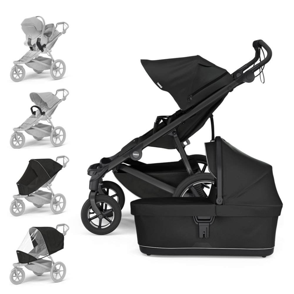 Set Cărucior THULE Urban Glide Cu 4 Roți Negru/Negru XL