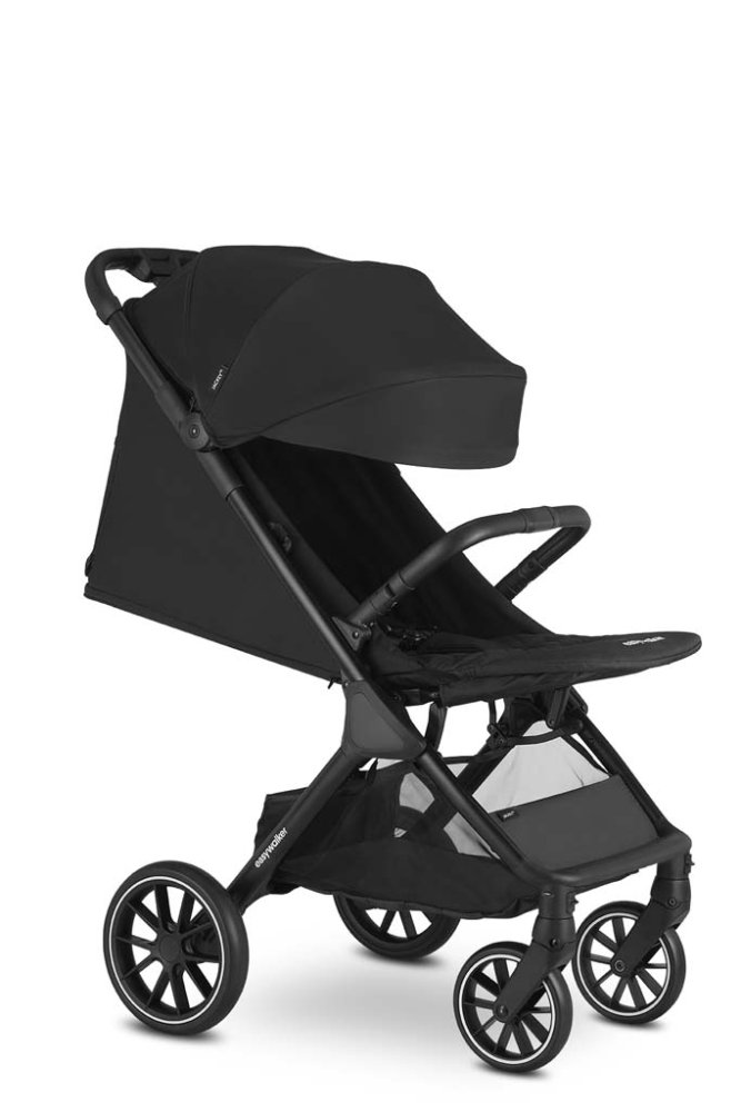 EASYWALKER Sportkinderwagen Jackey XL Shadow Black + PETITE&MARS Tasche Jibot GRATIS