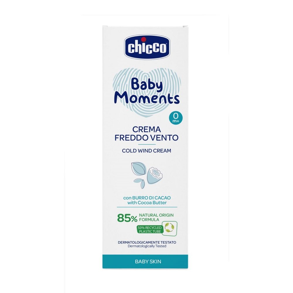 CHICCO Hideg Időjárás Elleni Védőkrém Parabének Nélkül Baby Moments 50 Ml