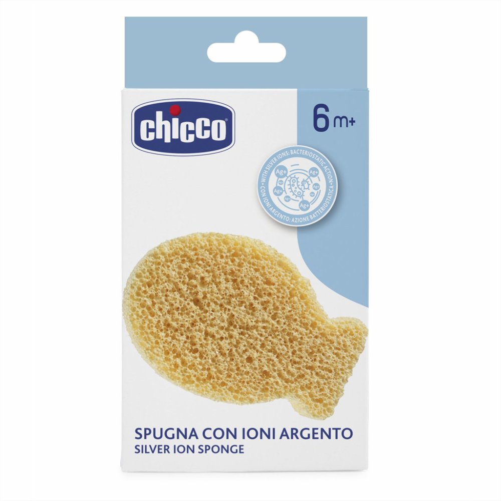 CHICCO Éponge Pour Laver Aux Ions D'argent 6m+