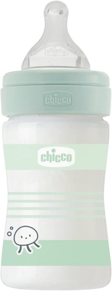 CHICCO Bottle Baby Glass Well-being Silicone 150 Ml Uni