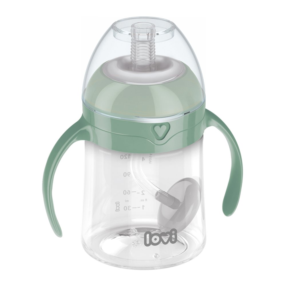 LOVI First Mug With Straw And Weight 150 Ml Green