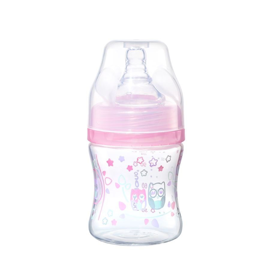 BABYONO Antikrampjesfles Classic Roze 120 Ml 0m+