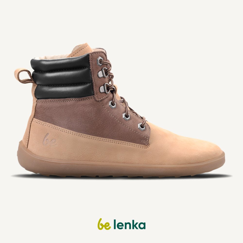 Zapatos Descalzos Be Lenka Nevada Neo - Arena Y Marrón Oscuro 38 Brown