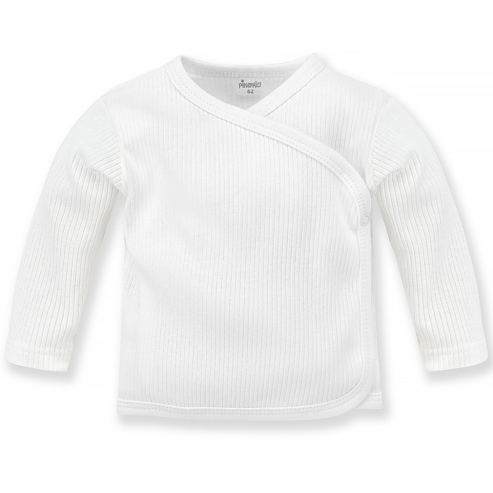 PINOKIO Lovely Day camicia a coste avvolgente tinta unita bianco taglia 68
