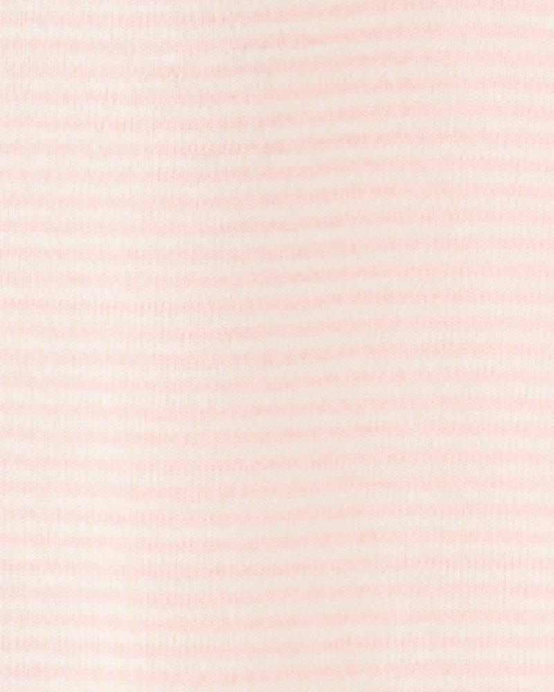 Combinaison zippée Sleep&Play rose mouton/rayure CARTER'S pour fille 2 pièces 9 m/taille. 74 – Image 3
