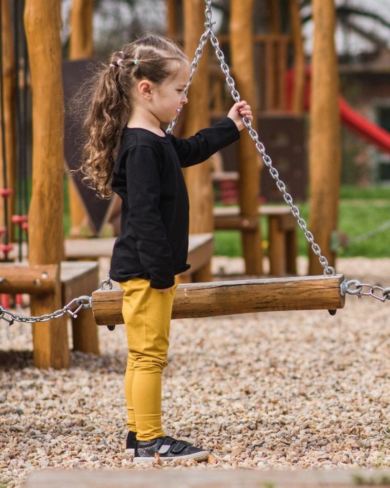 Leggings per bambini, senape 86 - immagine 2