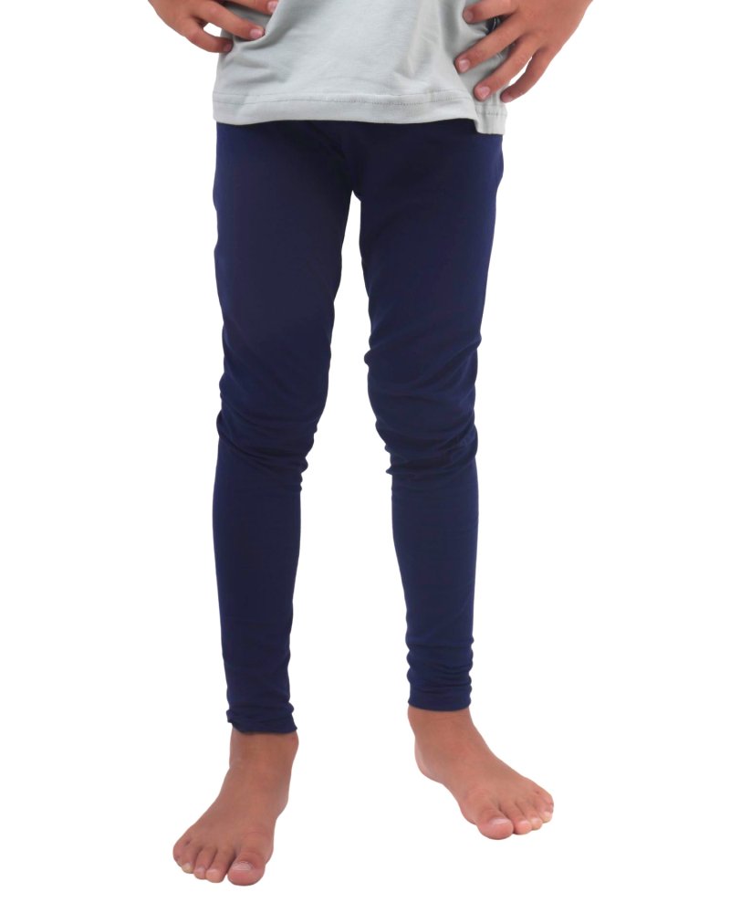 Leggings pour enfants, bleu foncé 134 – Image 2