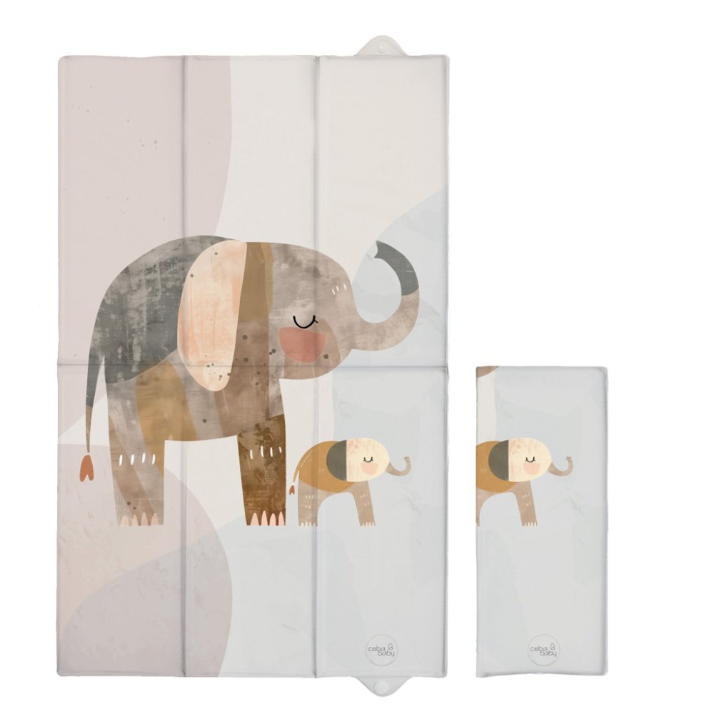 CEBA BABY Matelas à langer de voyage (80x50) Basic Elephant Family