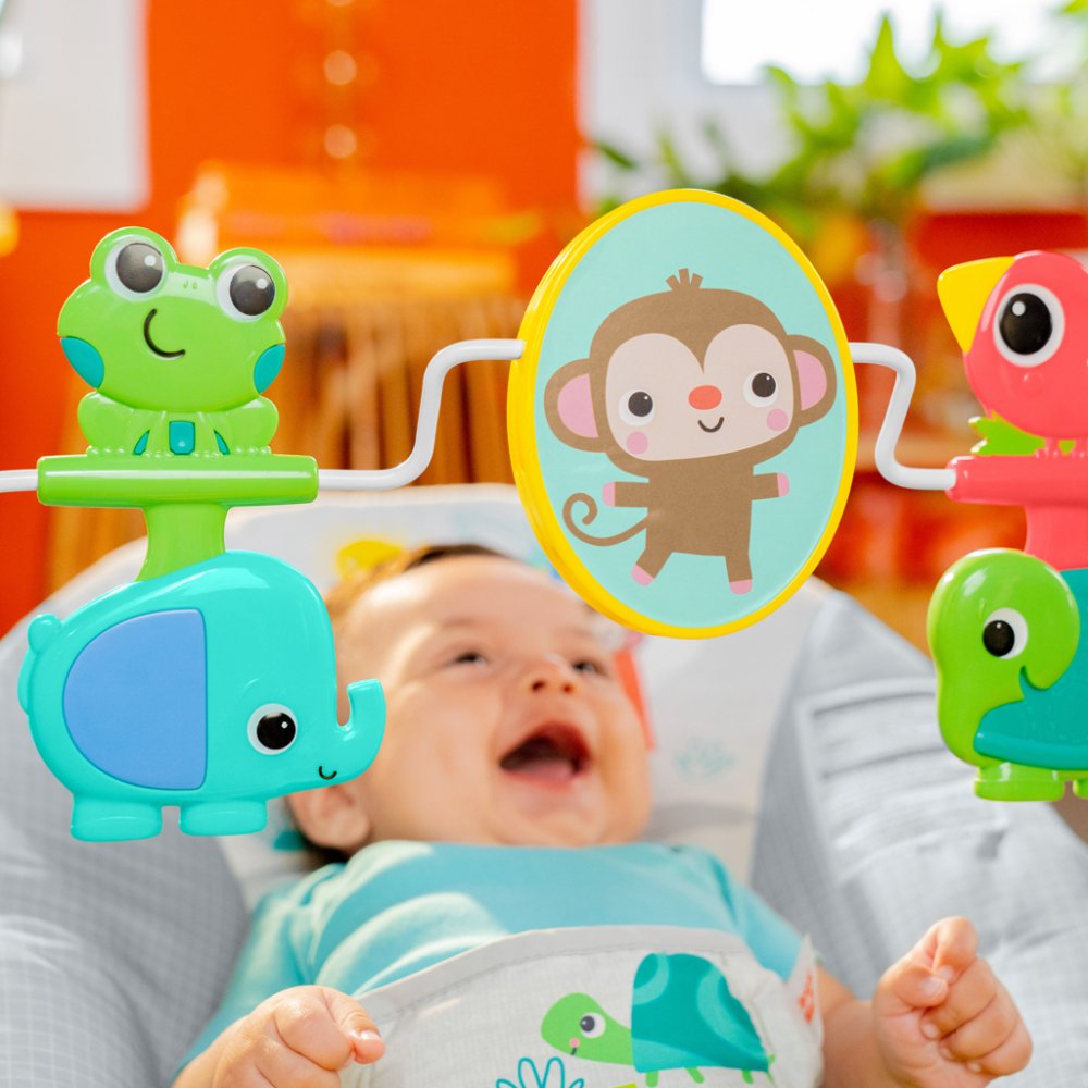 BRIGHT STARTS Sdraietta dondolo vibrante Paradise 0m+ - immagine 7