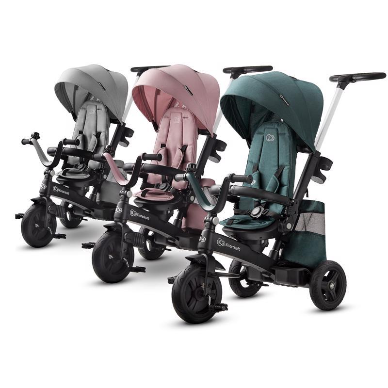 KINDERKRAFT SELECT Triciclo Easytwist Midnight Green, Premium - immagine 6