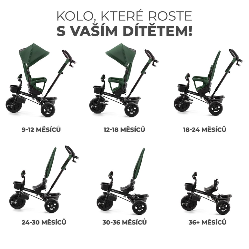 KINDERKRAFT Triciclo Aveo Mystic Green - immagine 3
