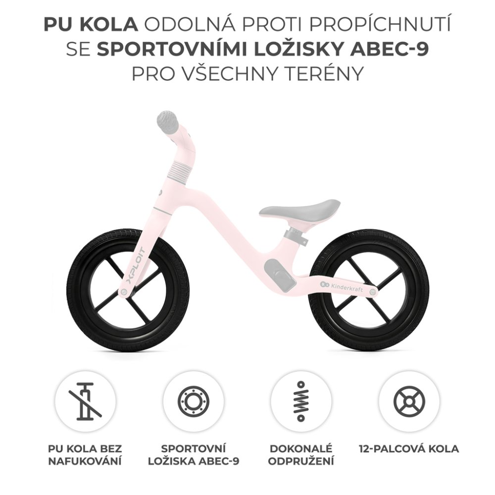 KINDERKRAFT Bicicletta senza pedali Xploit Bubblegum pink - immagine 5