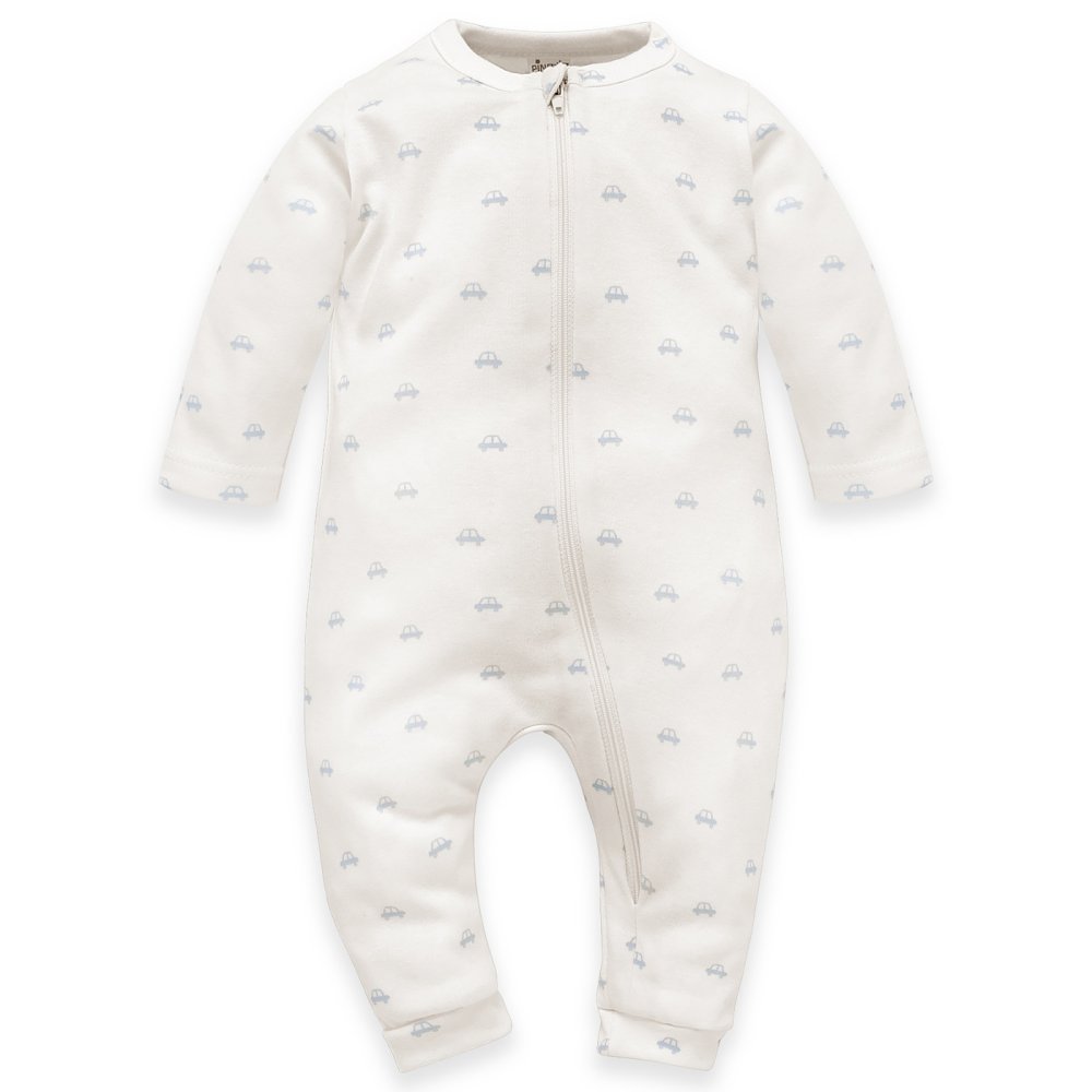 PINOKIO Combinaison zippée sans pieds Lovely Day garçon bleu Voitures coton taille 56
