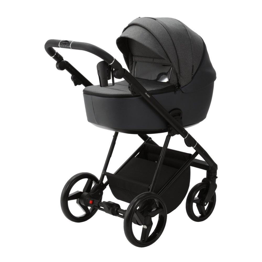 ADAMEX Poussette combinée Blanc Standard Graphite – Image 4
