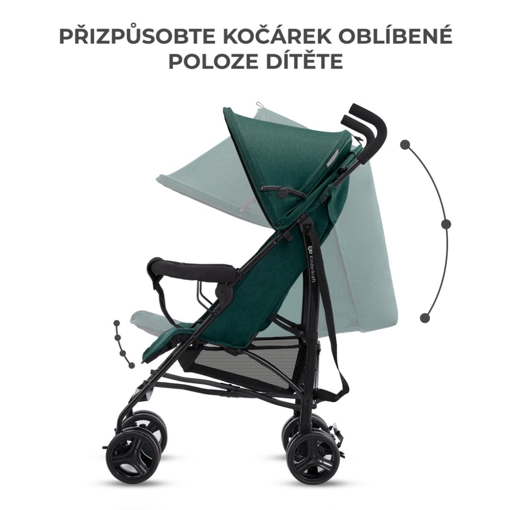 KINDERKRAFT Passeggino da golf Tik Green forest - immagine 4