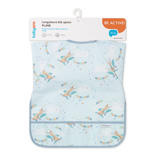 BABYONO Bavaglino a maniche lunghe Plane 74x36 cm, 6m-2a - immagine 3