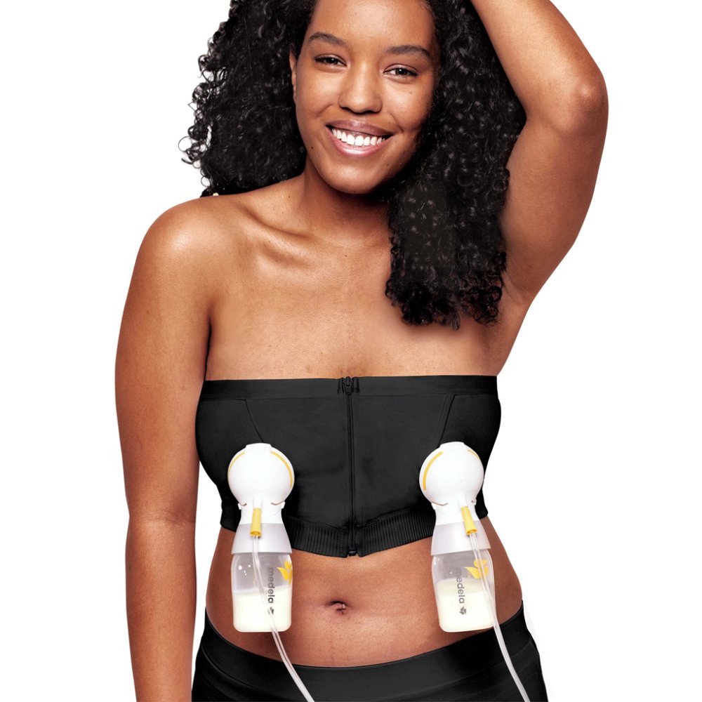 MEDELA Pas do odciągania pokarmu bez użycia rąk Hands-free™ - czarny M - obrazek 3