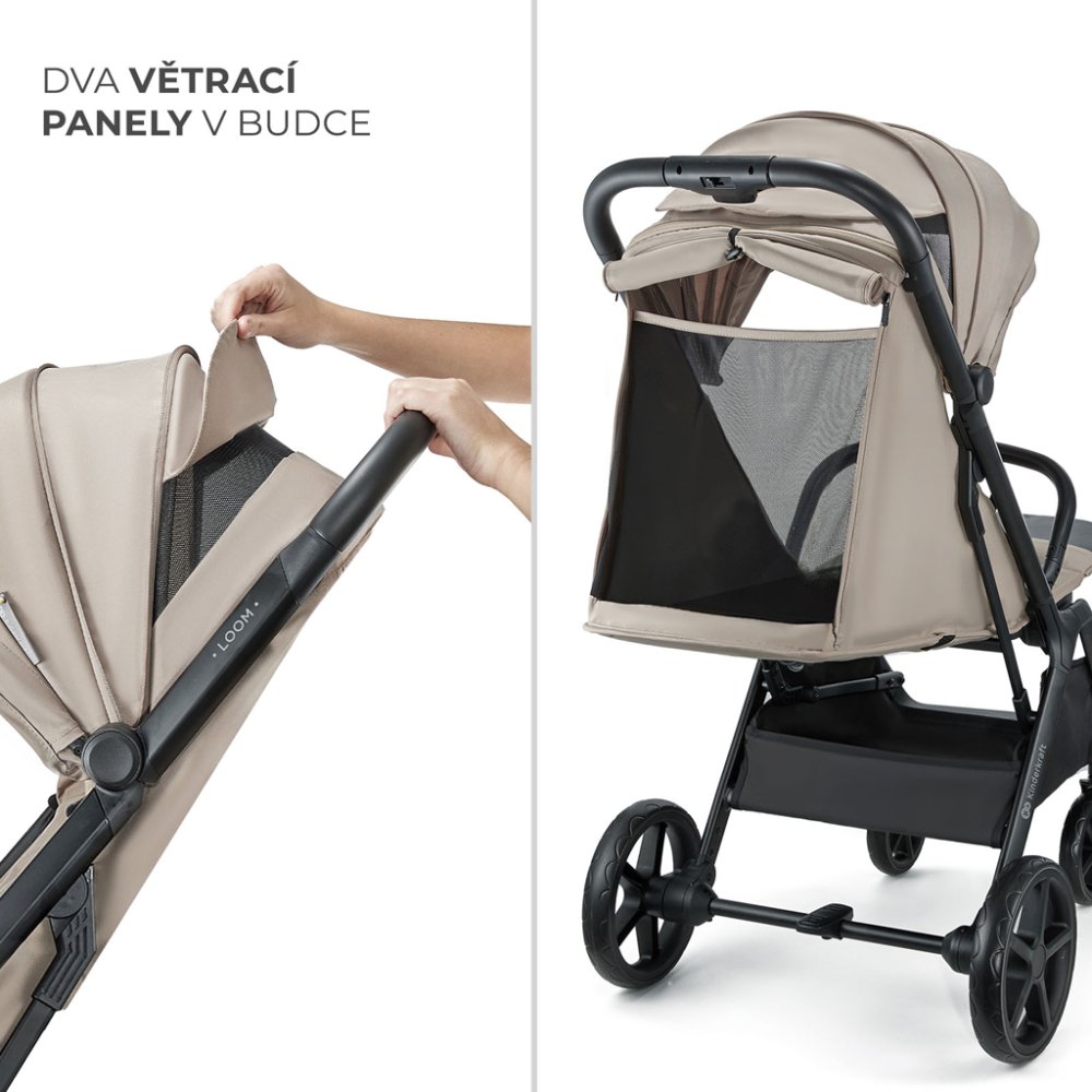 Poussette sport KINDERKRAFT Loom Beige – Image 7