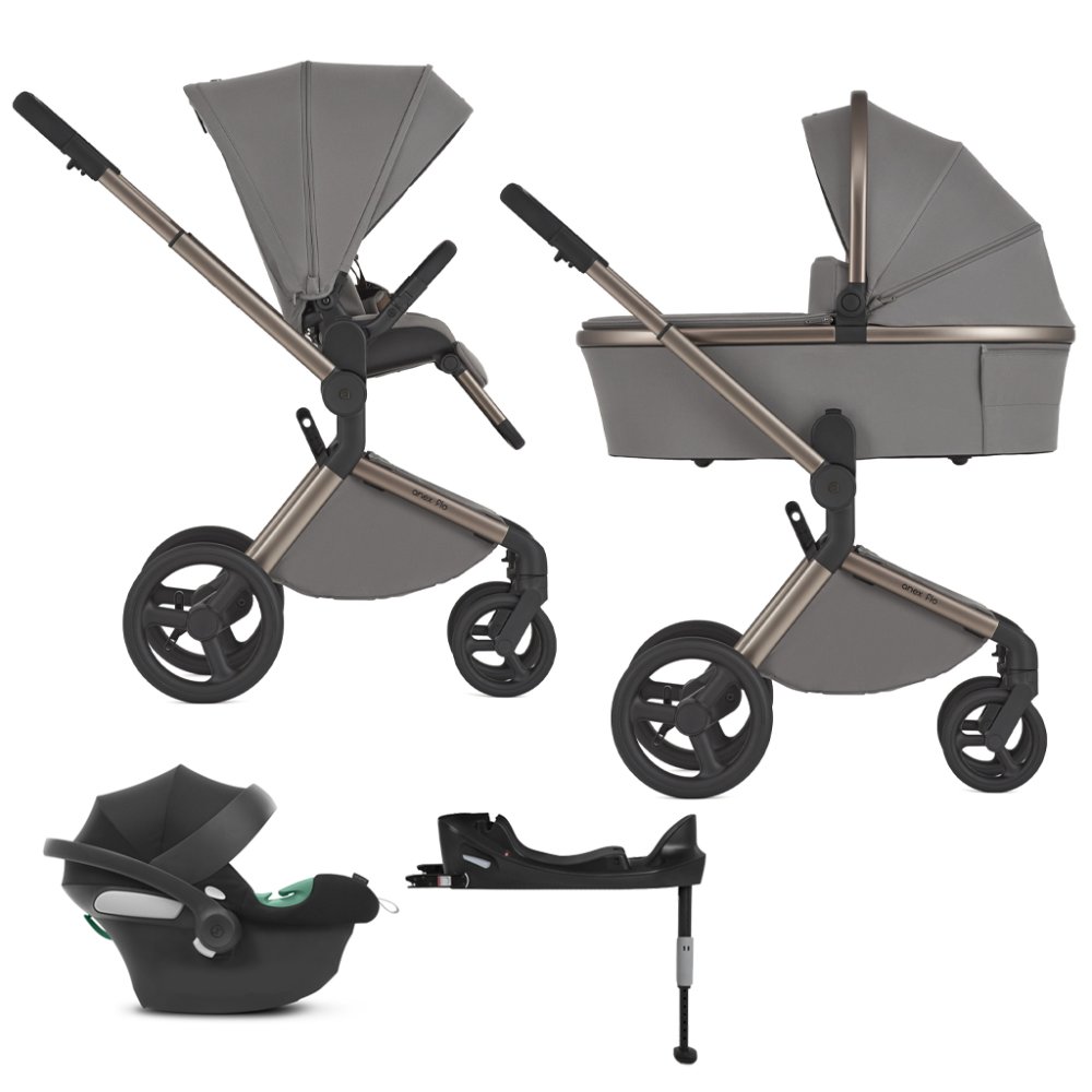 ANEX Kombikinderwagen Flo Charm + CYBEX Aton B2 i-Size + Basis