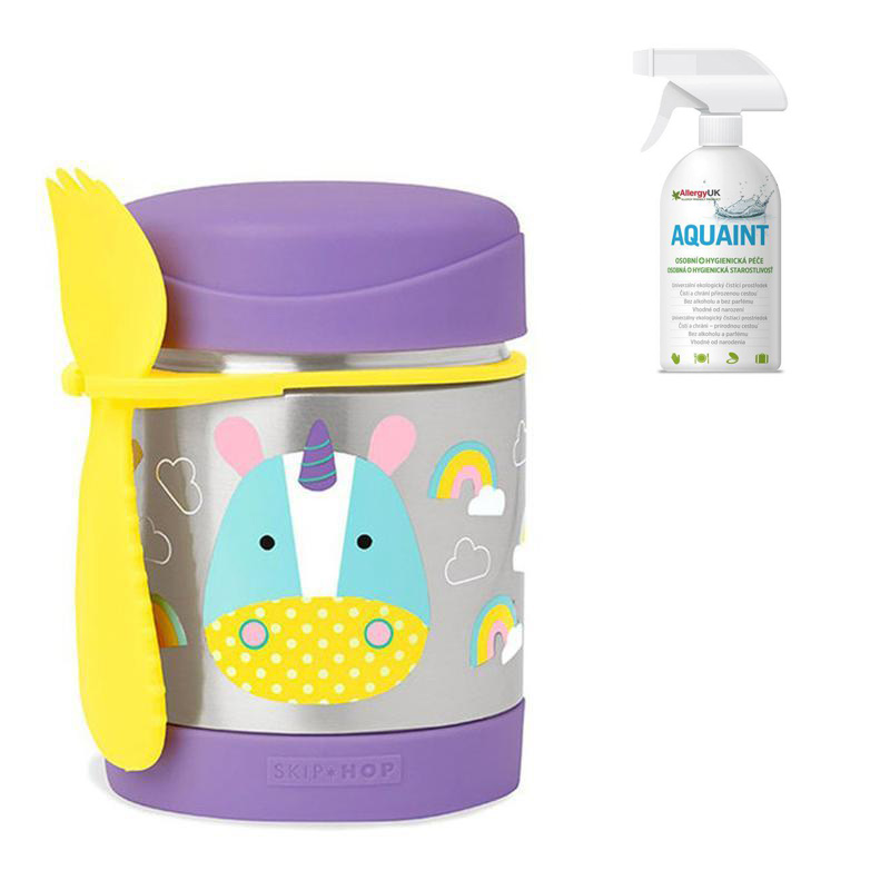 SKIP HOP Zoo Thermos pour aliments avec cuillère/fourchette Narval 325 ml, 3+ + AQUAINT 500 ml – Image 7